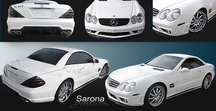 Custom Mercedes SL  Convertible Body Kit (2003 - 2007) - $1790.00 (Manufacturer Sarona, Part #MB-089-KT)